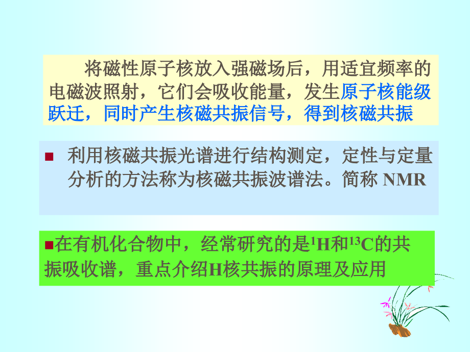 武汉大学《分析化学》第五版课件 第十五章_核磁共振波谱法1.ppt_第2页