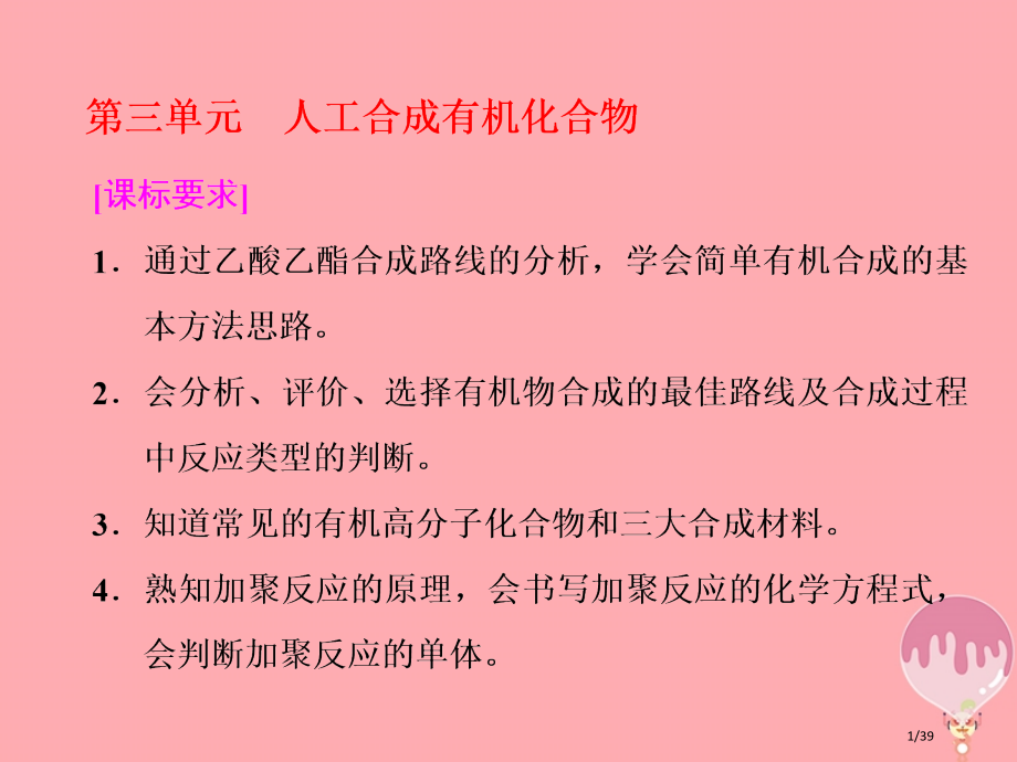 高中化学题3有机化合物的获得与应用第三单元人工合成有机化合物省公开课一等奖新名师优质课获奖PP.pptx_第1页