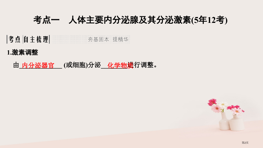 高考生物复习第九单元生物个体的稳态与调节第26讲体液调节在维持稳态中的作用全国公开课一等奖百校联赛示.pptx_第2页