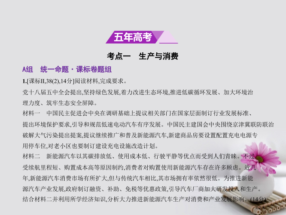 高考政治专题复习专题二生产劳动与经营市赛课公开课一等奖省名师优质课获奖课件.pptx_第2页