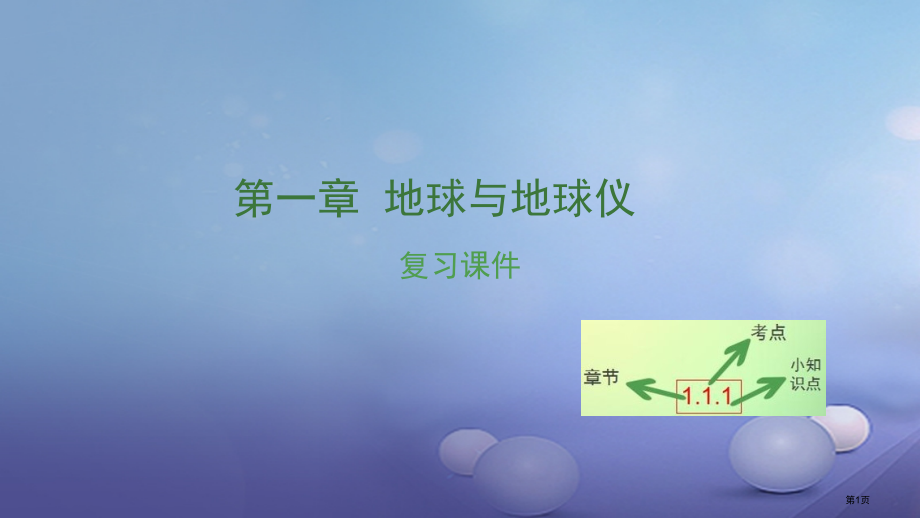 中考地理第一章地球与地球仪复习市赛课公开课一等奖省名师优质课获奖课件.pptx_第1页