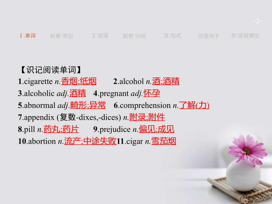 高考英语总复习-Unit-3-A-healthy-life-市赛课公开课一等奖省名师优质课获奖.pptx_第2页