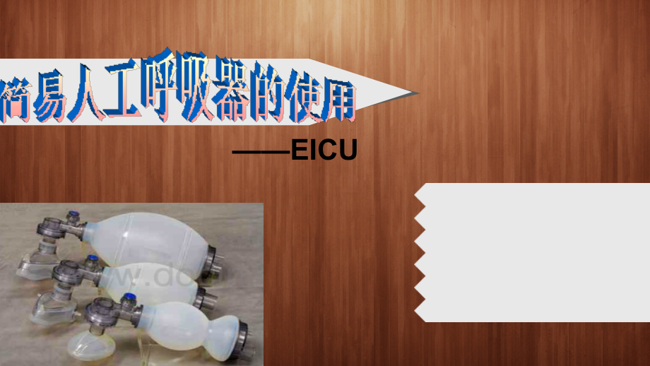 简易人工呼吸器的使用L.ppt_第1页