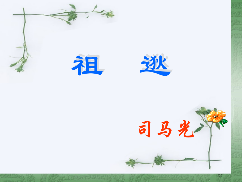 《祖逖》.pptx_第1页