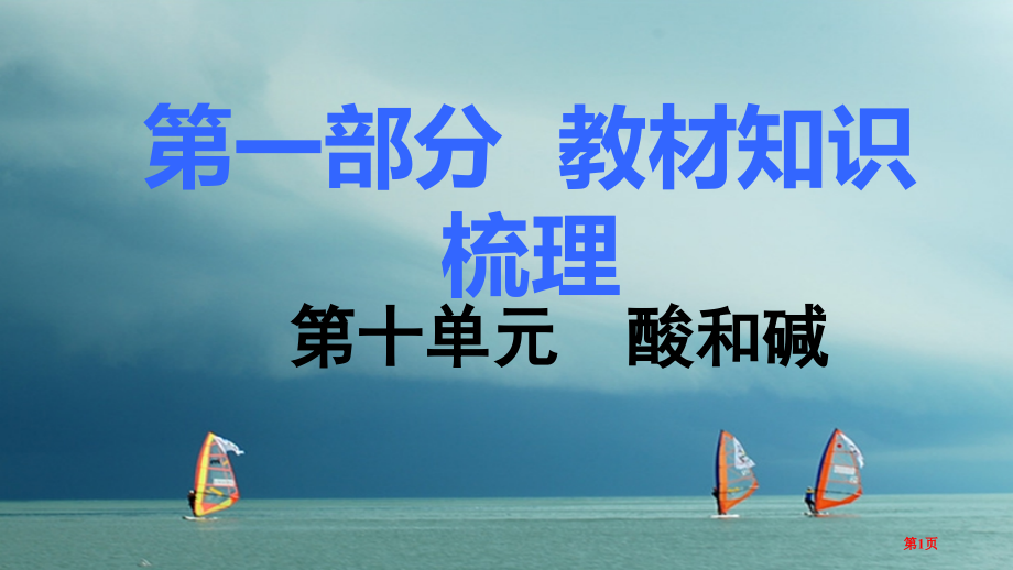 中考化学第十单元酸和碱市赛课公开课一等奖省名师优质课获奖课件.pptx_第1页