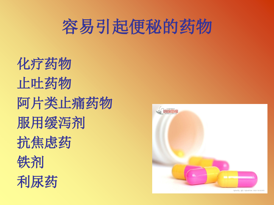 肿瘤内科常用药物并发症护理--便秘6.30.ppt_第2页