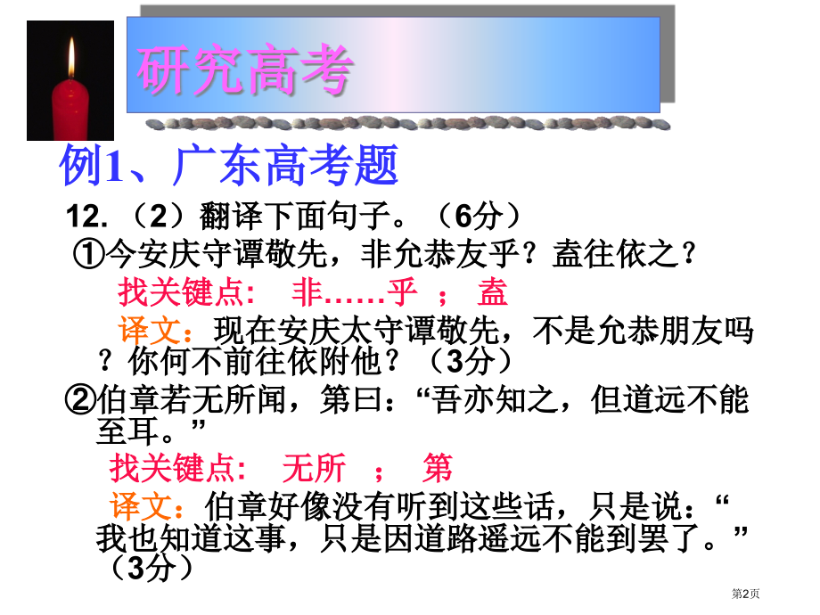 用高考文言文翻译及特殊句式市公开课一等奖省赛课微课金奖课件.pptx_第2页
