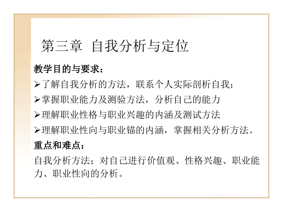 第3章--自我分析与定位.ppt_第1页