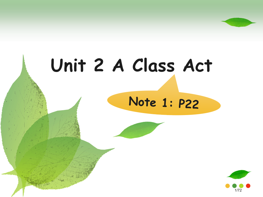 大三高级英语unit-2-A-Class-Act.pptx_第1页