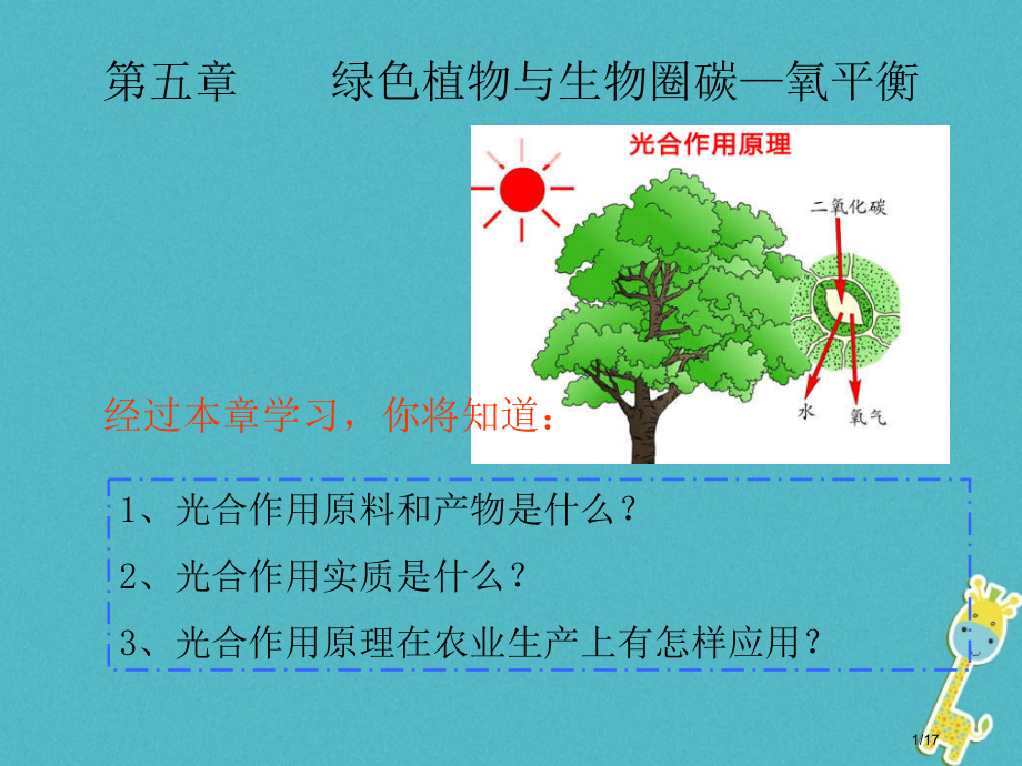 七年级生物上册3.5.1光合作用吸收二氧化碳释放氧气省公开课一等奖新名师优质课获奖课件.pptx_第1页