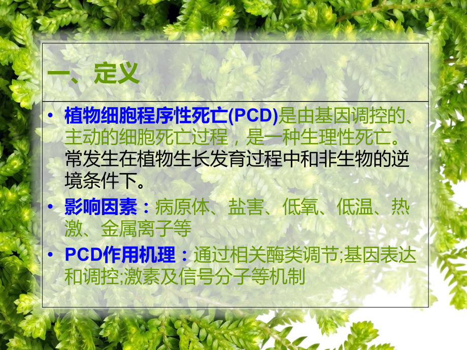 浅谈植物细胞程序性死亡.ppt_第2页