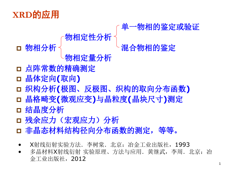 材料分析测试-第七章-X射线衍射分析的应用.ppt_第1页