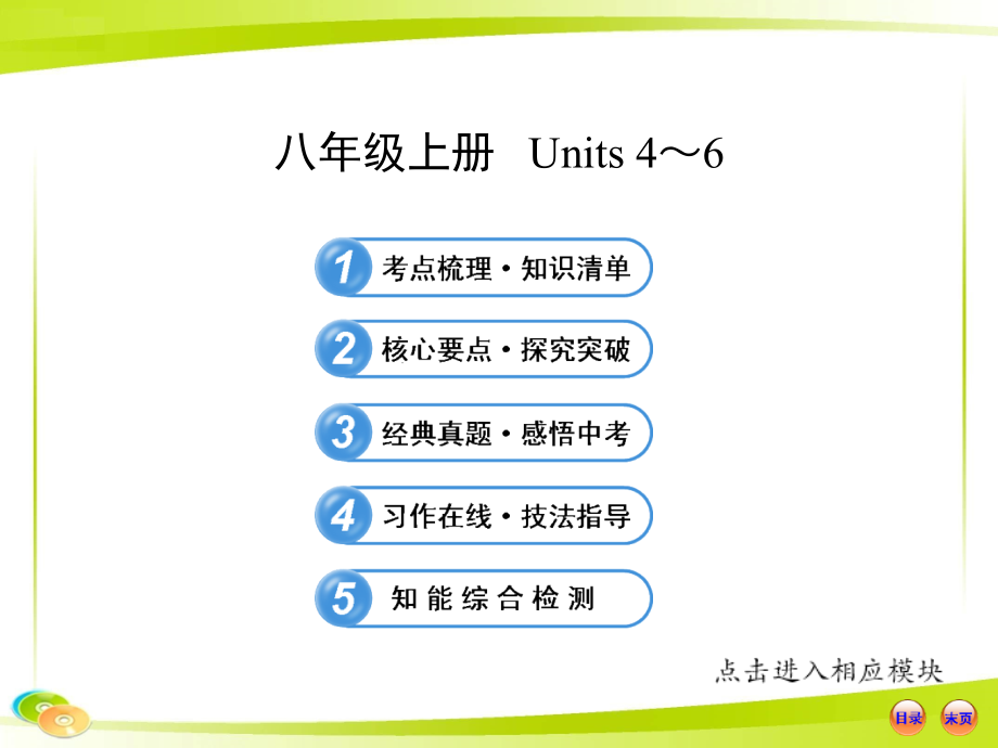 版中考英语全程复习方略八年级上册Units人教版ppt课件.ppt_第1页