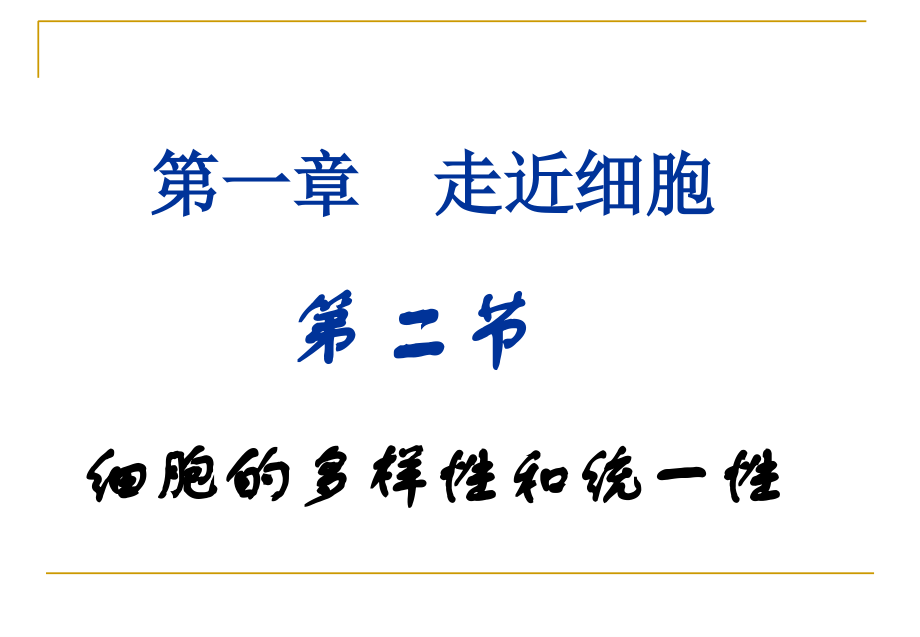 生物：1.2《细胞的的多样性和统一性》93.ppt_第1页