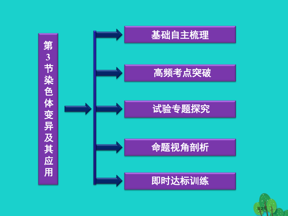 高考生物总复习第3章遗传和染色体第3节染色体变异及其应用全国公开课一等奖百校联赛示范课赛课特等奖PP.pptx_第2页