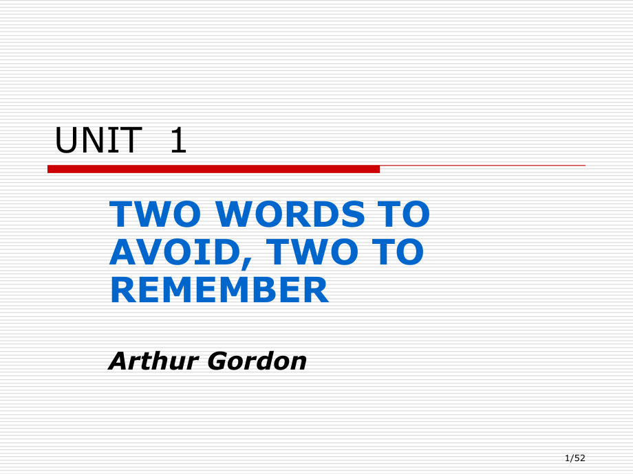 新编英语教程UNIT1book6新版.pptx_第1页