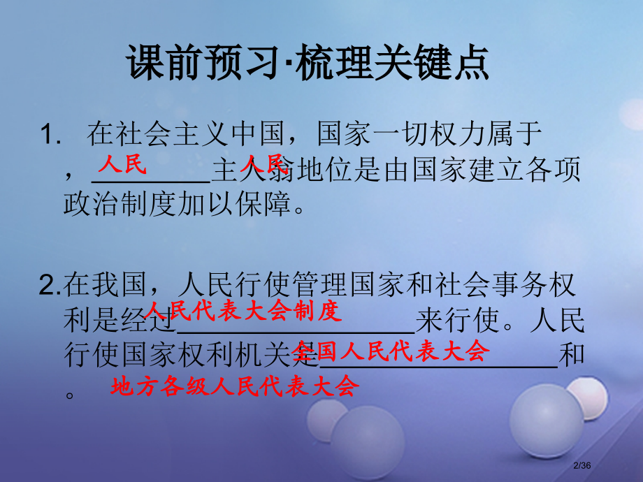 九年级政治全册第一单元认识国情了解制度1.3适合国情的政治制度第一课时省公开课一等奖新名师优质课获奖.pptx_第2页