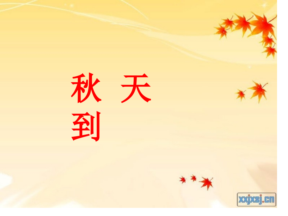 秋天到秋天到市公开课一等奖市赛课金奖课件.pptx_第1页