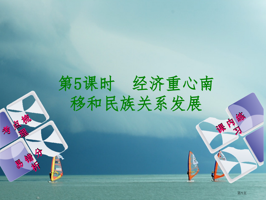 中考历史复习教材梳理篇第一单元中国古代史第5课时经济重心的南移和民族关系的发展市赛课公开课一等奖省名.pptx_第1页