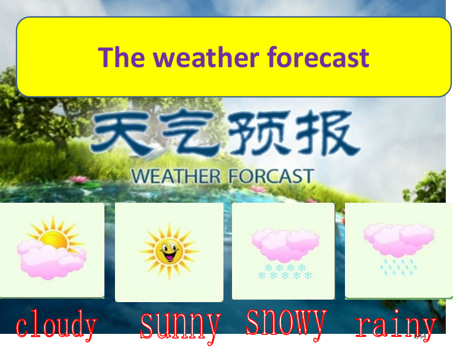 青少版新概念2BUnit21-The-weather-forecast市公开课一等奖省赛课微课金奖P.pptx_第2页