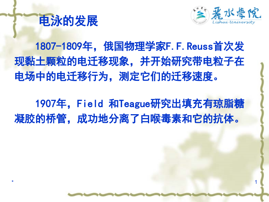 生物药物分析与检验--电泳分析法.ppt_第1页