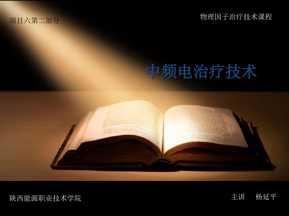 理疗-电-中频电疗法(项目6--2).ppt_第1页