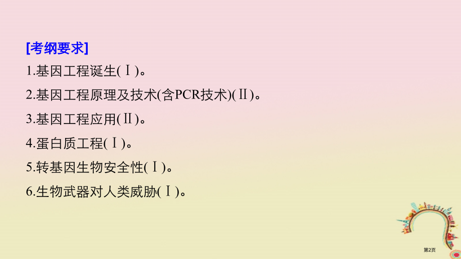 高考生物复习第十单元现代生物科技专题第35讲基因工程备考一体全国公开课一等奖百校联赛示范课赛课特等奖.pptx_第2页