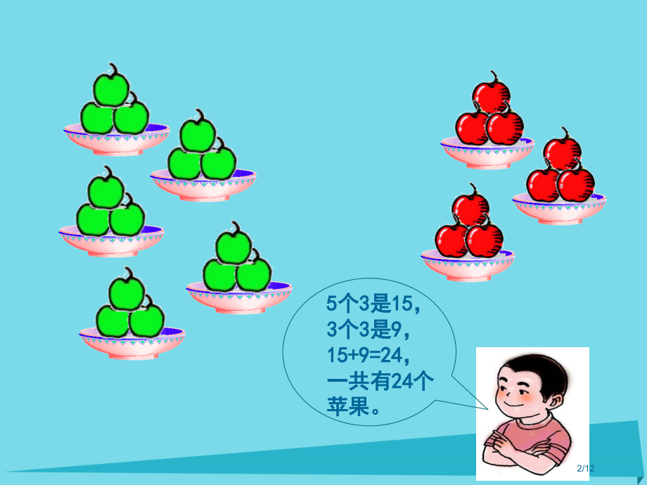 二年级数学上册5.15个3加3个3等于8个3本全国公开课一等奖百校联赛微课赛课特等奖课件.pptx_第2页