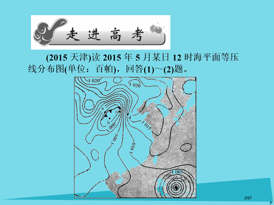 高三地理总复习第三单元自然环境中的物质运动和能量交换第五讲大气运动与气压省公开课一等奖新名师优质课获.pptx_第2页