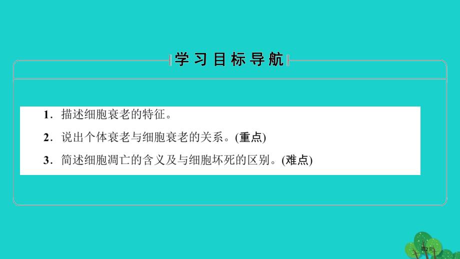 高中生物第四章细胞的增殖与分化第3节细胞的衰老和凋亡省公开课一等奖新名师优质课获奖课件.pptx_第2页