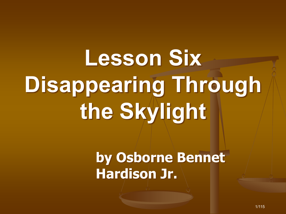 Unit6Disappearingthroughtheskylight市公开课一等奖省赛课微课金奖P.pptx_第1页