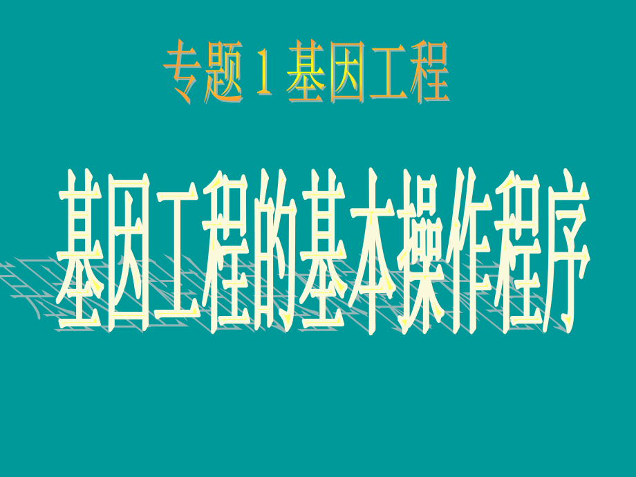 目的基因的获取(实用).ppt_第1页