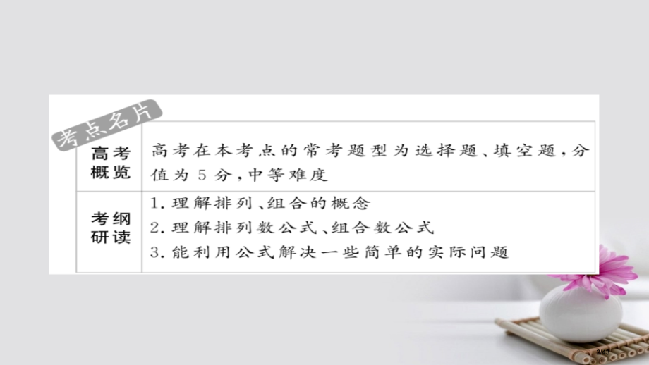 高考数学考点第八章概率与统计57排列与组合市赛课公开课一等奖省名师优质课获奖课件.pptx_第2页