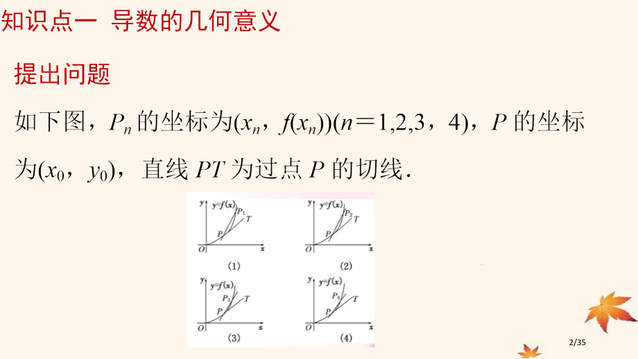 高中数学导数及其应用1.1.3导数的几何意义省公开课一等奖新名师优质课获奖课件.pptx_第2页