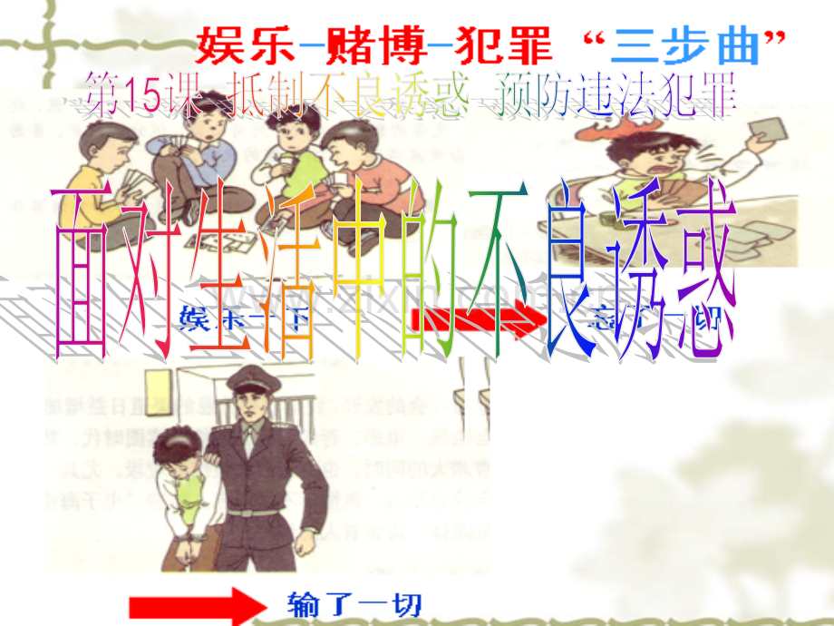七年级政治下册-第七单元第15课第一框-面对生活中的不良诱惑课件-鲁教版.ppt_第2页