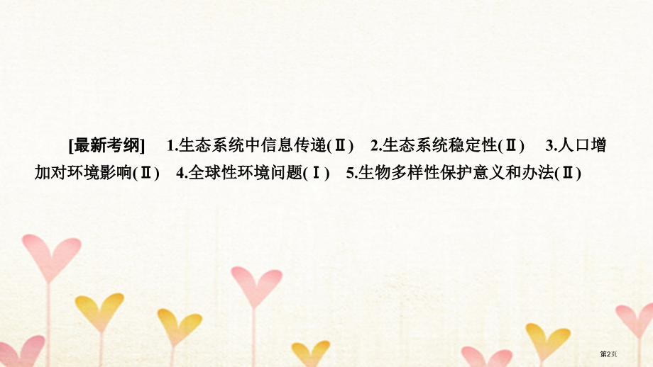 高考生物复习第3单元生态系统与环境保护第3讲生态系统的信息传递稳定性和环境保护全国公开课一等奖百校联.pptx_第2页