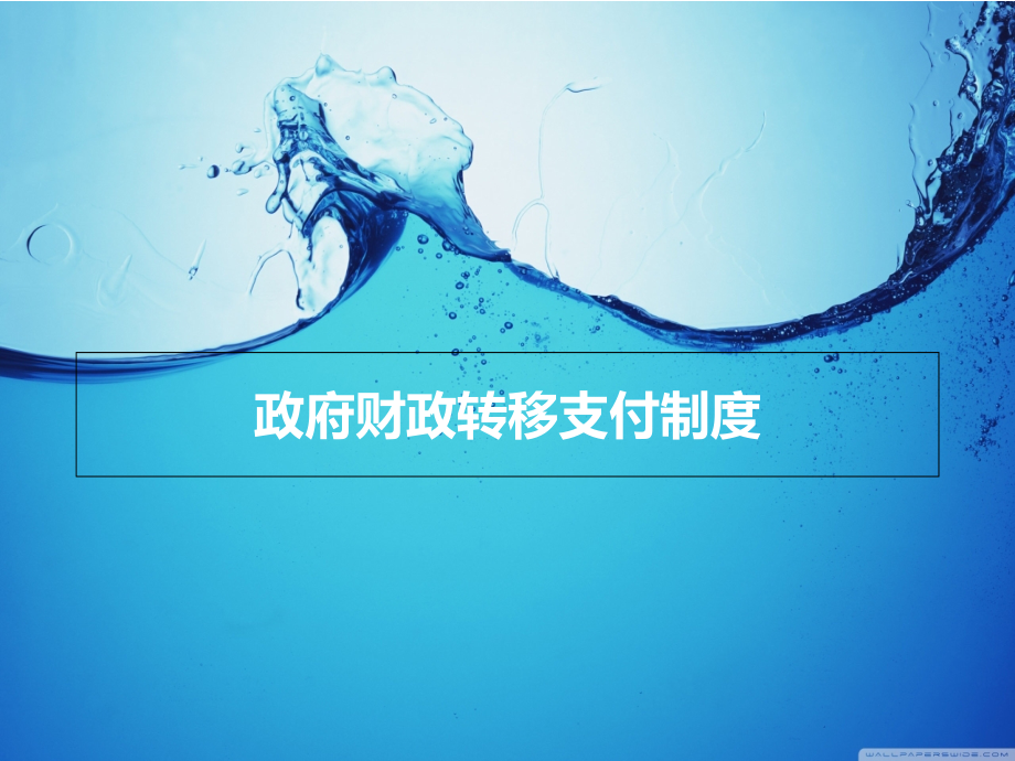 政府财政转移支付制度.ppt_第1页