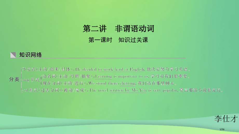 高考英语-重难增分篇-第二讲-非谓语动词-市赛课公开课一等奖省名师优质课获奖课件.pptx_第1页