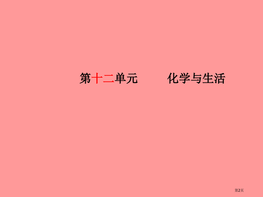 中考化学总复习第一部分系统复习成绩基石第十二单元化学与生活市赛课公开课一等奖省名师优质课获奖课.pptx_第2页