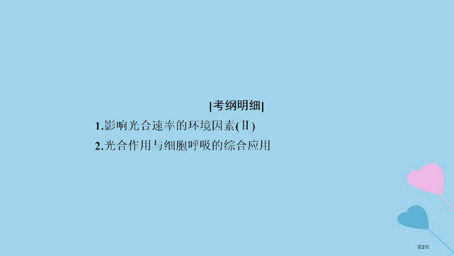 高考生物复习第11讲光合作用和细胞呼吸的关系及影响因素全国公开课一等奖百校联赛示范课赛课特等奖.pptx_第2页