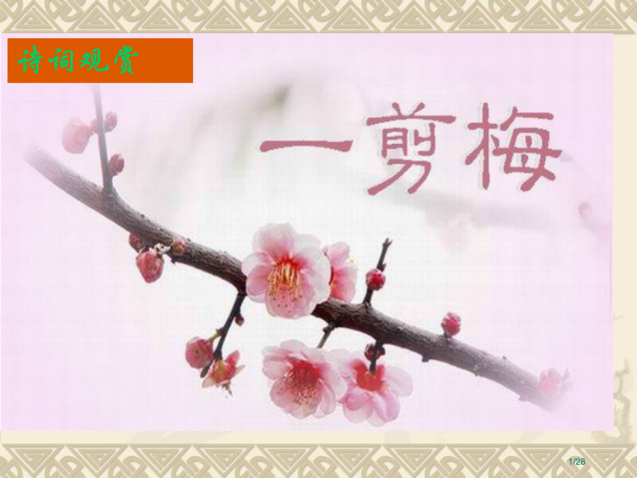 诗词赏析《一剪梅》.pptx_第1页