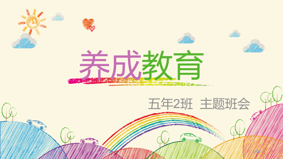 养成教育主题班会.pptx_第1页