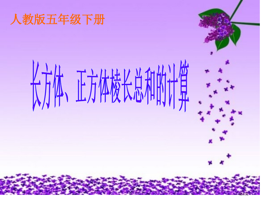 长方体和正方体棱长总和的计算市公开课一等奖省赛课微课金奖课件.pptx_第1页