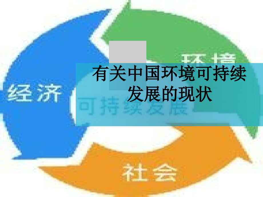 有关中国环境可持续发展的现状.ppt_第1页