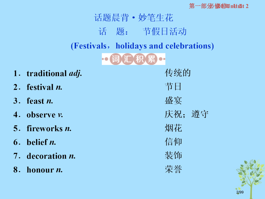 高考英语复习基础考点聚焦Unit2Growingpains牛津译林版必修科目市赛课公开课一等奖省名师.pptx_第2页