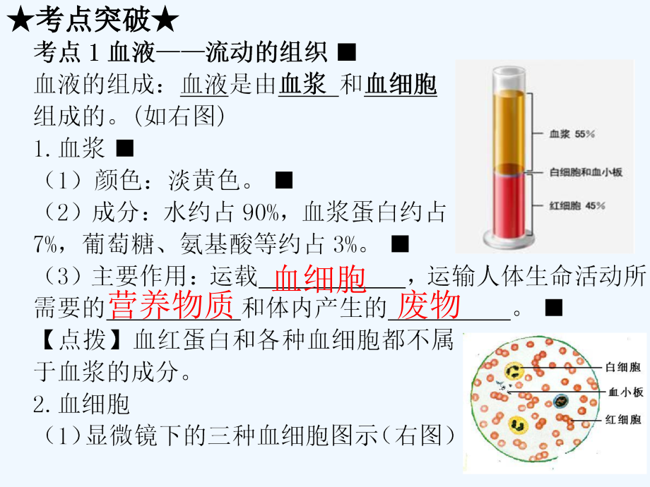 中考生物复习课件第四单元第四章人体内物质的运输市公开课一等奖市赛课金奖课件.pptx_第2页