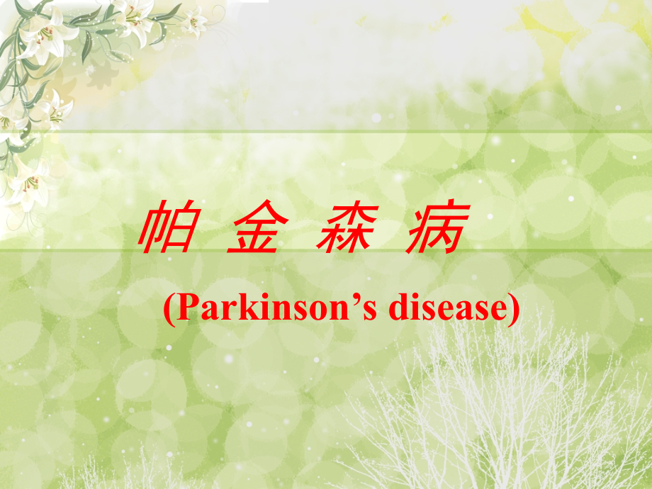 帕金森病-PPT课件.ppt_第1页