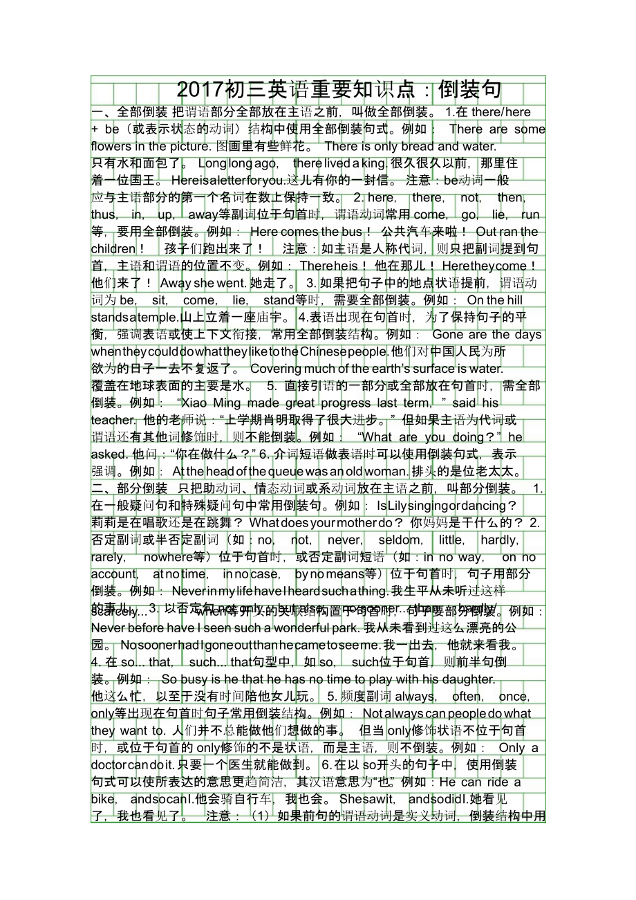 017初三英语重要知识点倒装句96.pptx_第1页