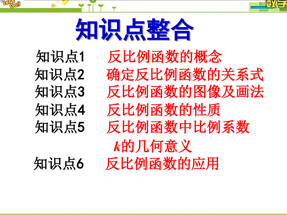 北师大版九年级数学(上册)第六章反比例函数小结与复习.ppt_第2页