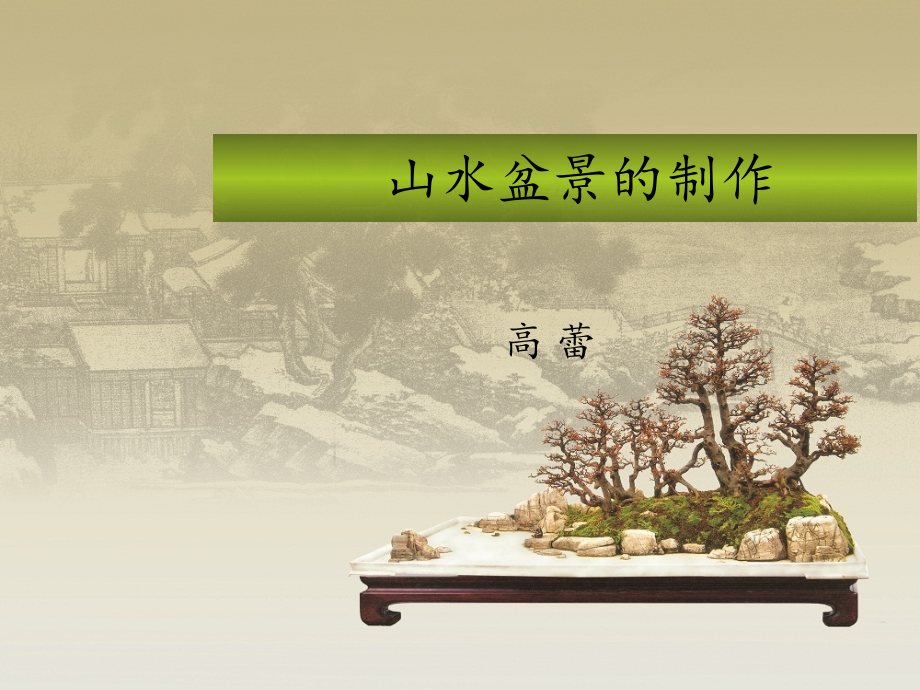 项目六山水盆景的制作.ppt_第1页